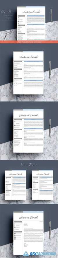4 Pages Resume Template CV 1828133