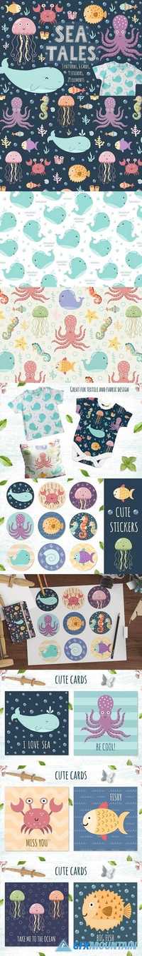Sea Tales: patterns, stickers, cards 1702638