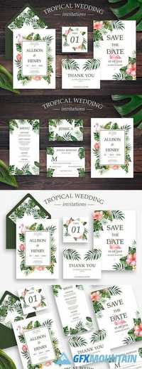 Tropical Wedding Invitation Suite 1807938