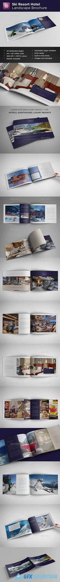 Ski Resort Hotel Landscape Brochure 20622187