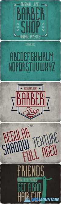 Barber Shop Typeface 1805339
