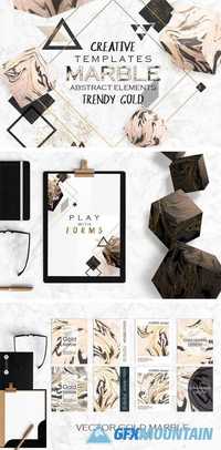 Gold & MARBLE - Creative Cards 1827331