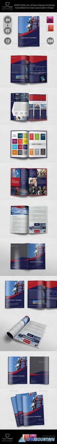 Telecom Services Brochure Template - 12 Pages 20657630