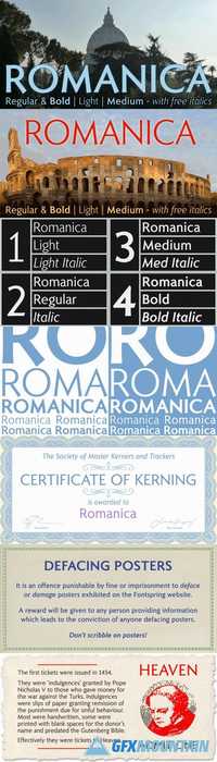 Romanica Font Family