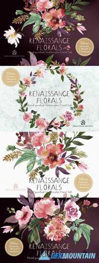 Renaissance Florals - Watercolor Set 1904458