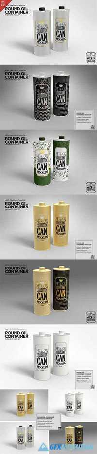Round Oil Container Mock Up 1926140