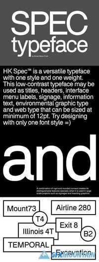 HK Spec Typeface 1967923