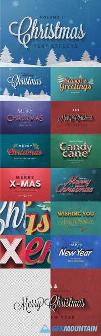 CHRISTMAS TEXT EFFECTS VOL.1 - 111306