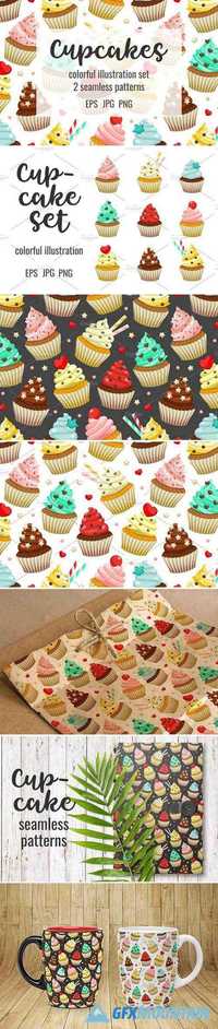 Cupcakes set & patterns  1957018