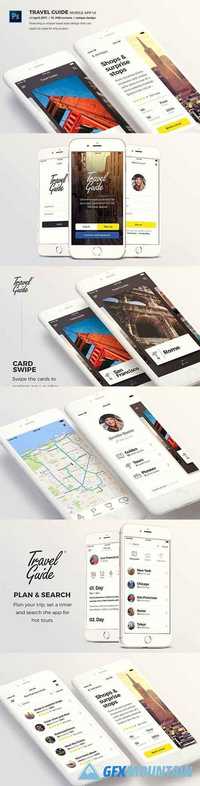 Travel Guide Mobile App UI -  1391823