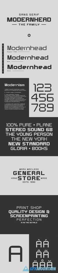 Modernhead Typeface 2049835