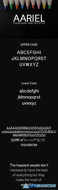 Aariel Sans Serif Typeface 1435026