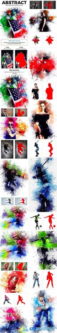 Abstract Watercolor Ink Photoshop Action 20953880
