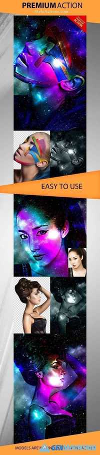 StyleActions - Colorful Starry Sky Photoshop Action