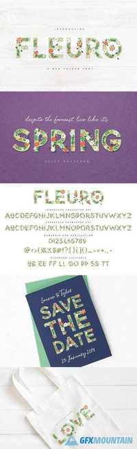 FLEURO Colour Font  2019433
