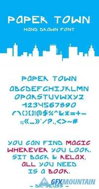 Paper town font 1404550