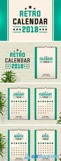 Retro Calendar 2018 2011031