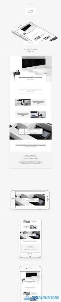 Clean E-newsletter Template - CM 1441166