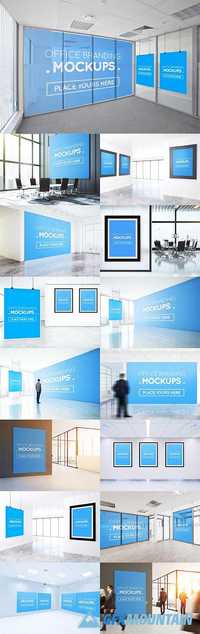 OFFICES POSTERS, BILLBOARDS MOCKUPS - 1467581
