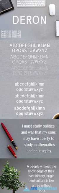 Deron Sans Serif Typeface 1450245
