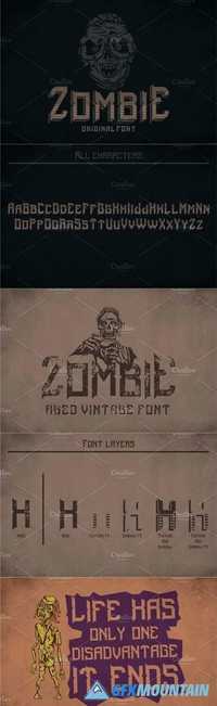 Zombie Modern Label Typeface 2028573