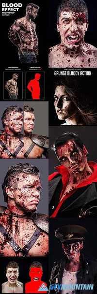 Blood Effect Photoshop Action 21091265