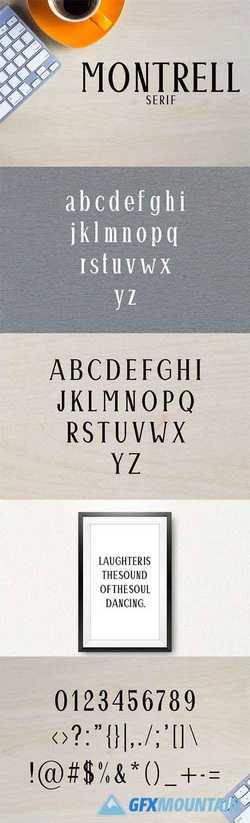 Montrell Serif 5 Font Family Pack 1476055