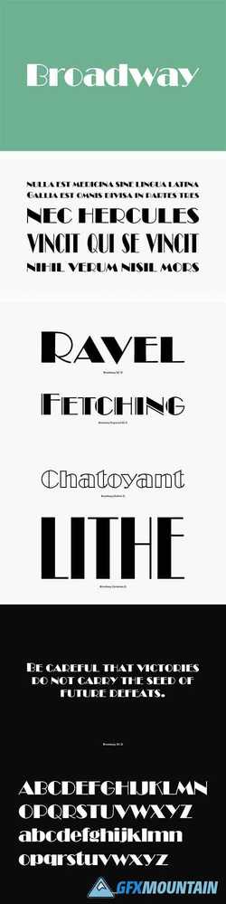 Broadway Font Family