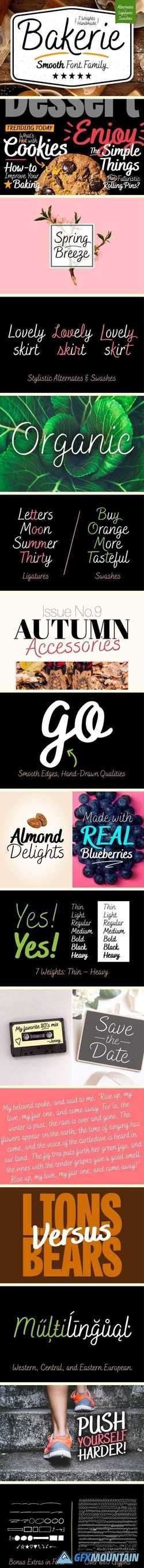 Bakerie Smooth Font Family 1915810