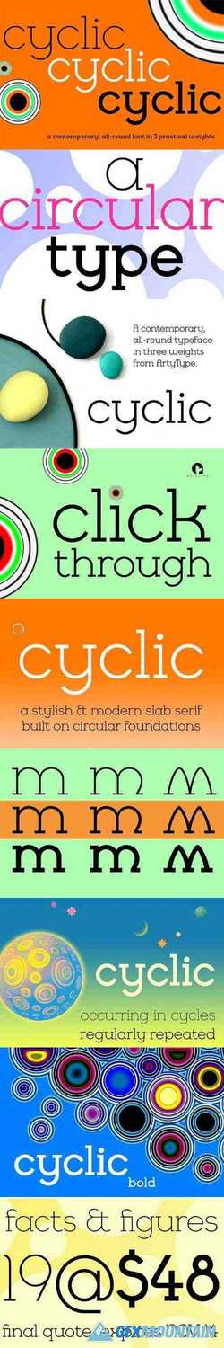 Cyclic Font