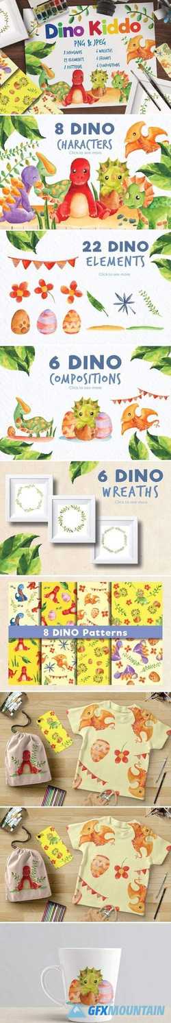 Dino Kiddo Watercolor Set 2058576
