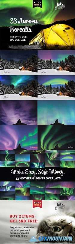 33 Aurora Borealis Photo Overlays 1843630