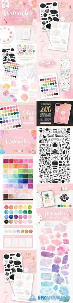 WATERCOLOR TEXTURES CREATION KIT - 1863888