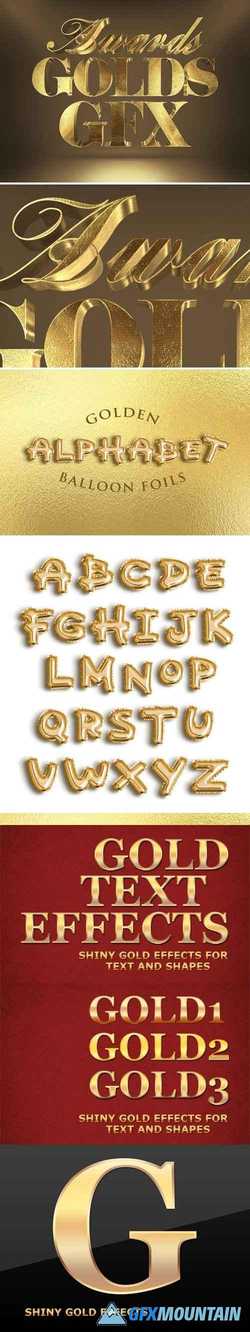 3D Gold Text Effects for Photoshop