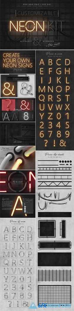 NEON ALPHABET KIT 2245956