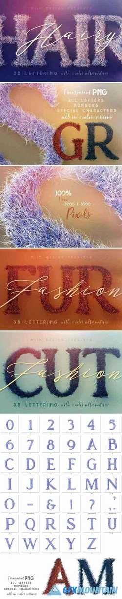Hairy - 3D Lettering 2228466