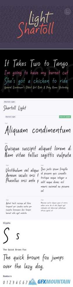 Shartoll Light Typeface - An Easy & Relaxing Font