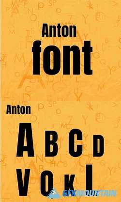 Anton Typeface