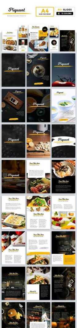 A4 Piquant Powerpoint Template 2292037