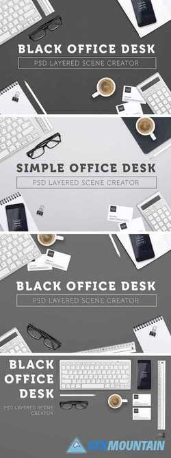 SIMPLE BLACK OFFICE SCENE CREATOR 2277258