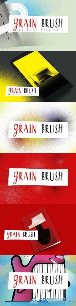 Grain Brush - Vintage Texture - Ink 2310797