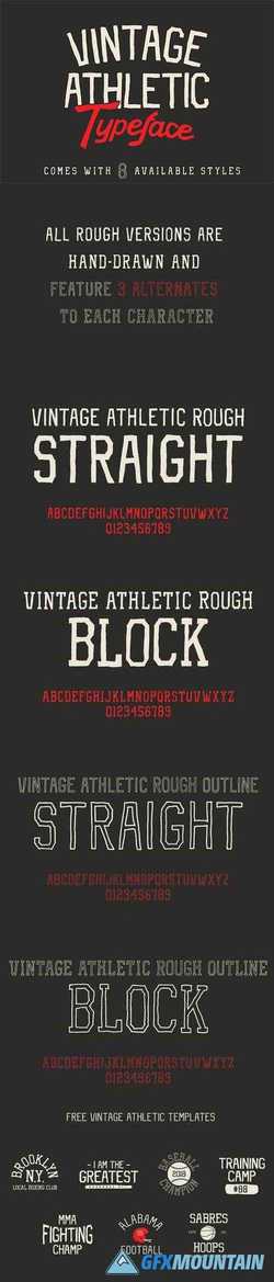 Vintage Athletic – Block Typeface
