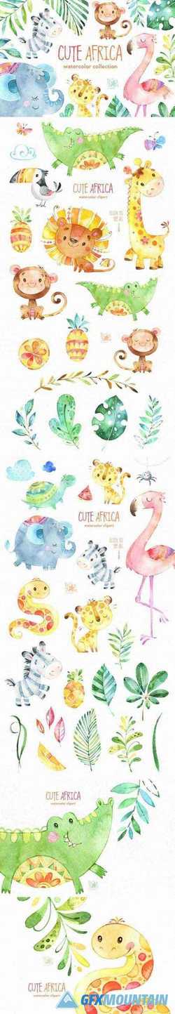 CUTE AFRICA. ANIMALS & FLORALS. 1597665