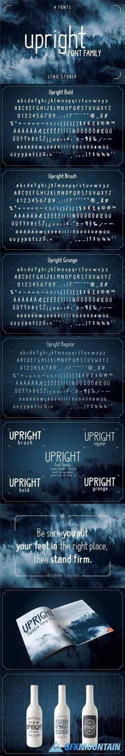 Upright font family 2383635