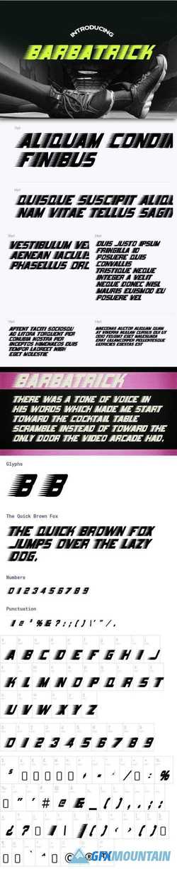 Barbatrick Font