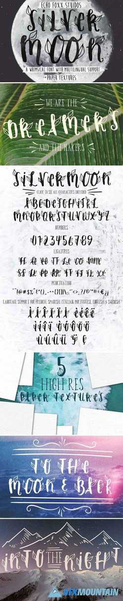 SILVER MOON FONT + EXTRAS 2355658