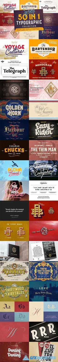 50 in 1 Typographic Collection 2450992
