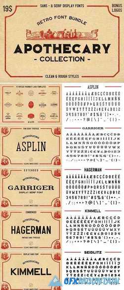 The Apothecary Collection (FontPack)  1647026