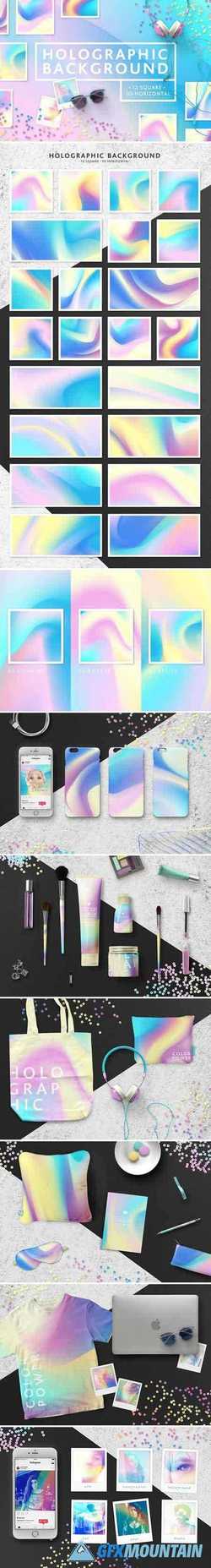 Set Holographic background textures 2397571