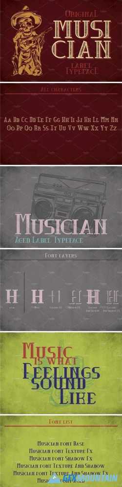 Musician Modern Label Typeface 2091540